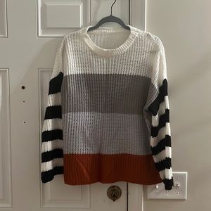 Color block sweater